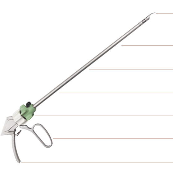 articulating endoscopic ligation clip appliers for chevron shape titanium ligation clips