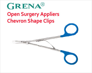 Open Surgery Appliers for Chevron Shape Clips