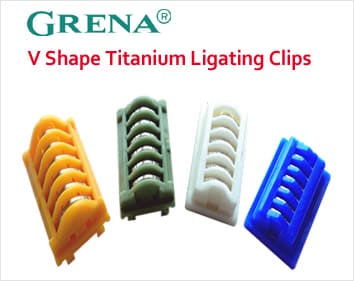 V Shape Titanium-Ligating Clips